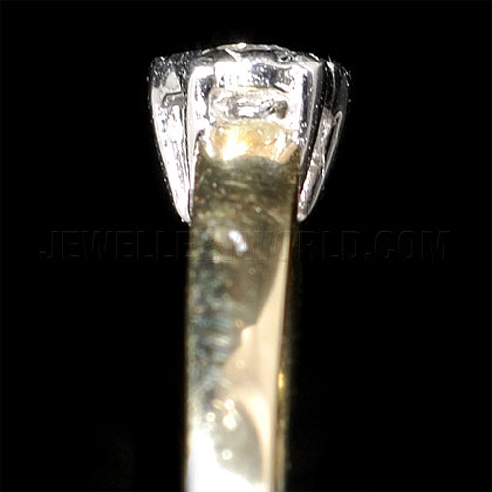 0.10ct Diamond 9ct Gold Grain Rosette Engagement Ring - Jewellery World Online