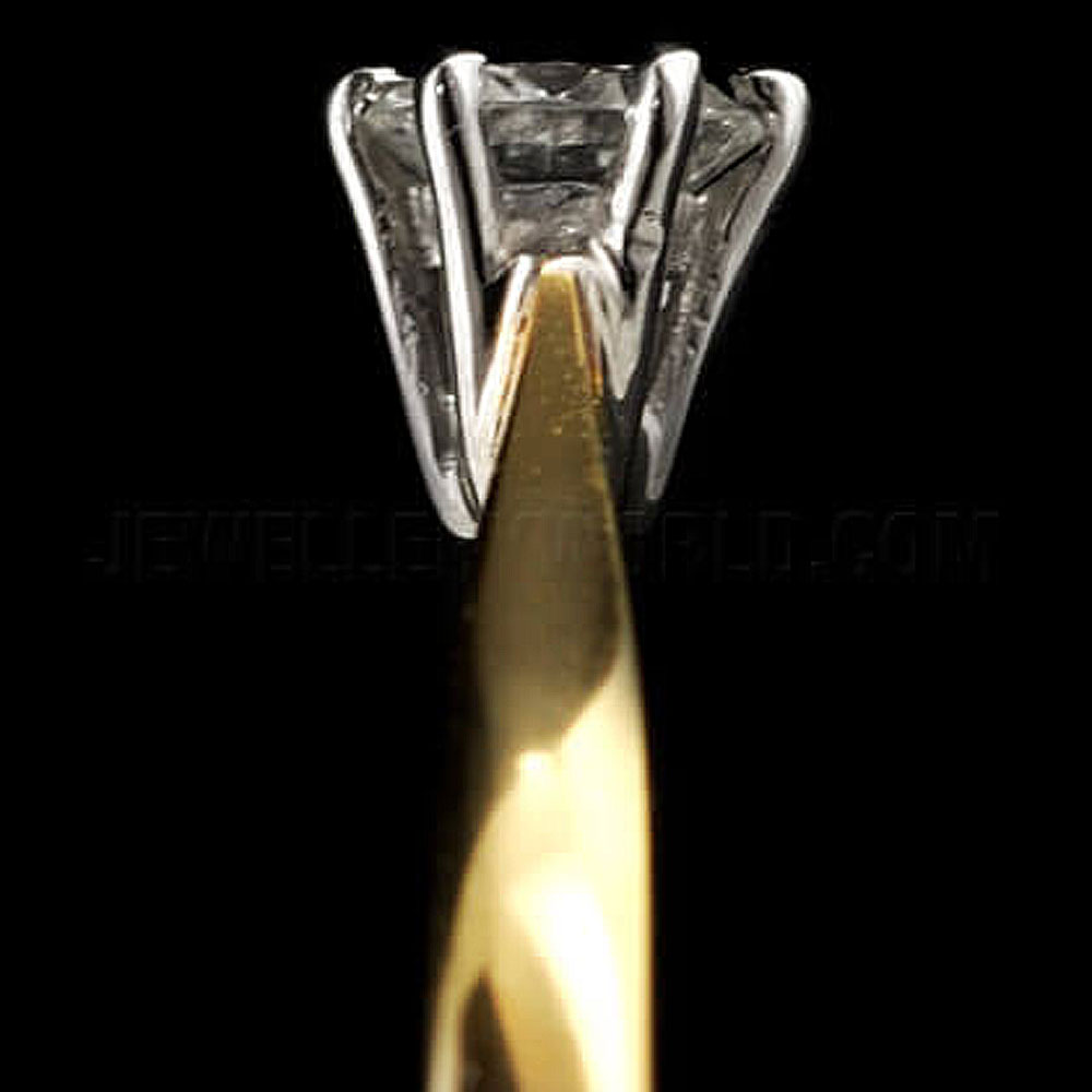 0.33ct Diamond 18ct Gold 6 Claw Solitaire Ring - Jewellery World Online