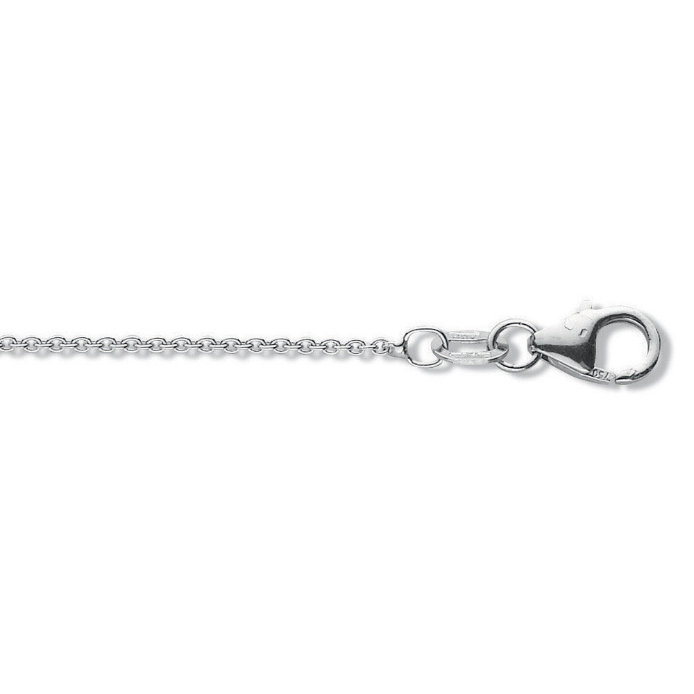 18ct White Gold 1mm Trace Chain - Jewellery World Online