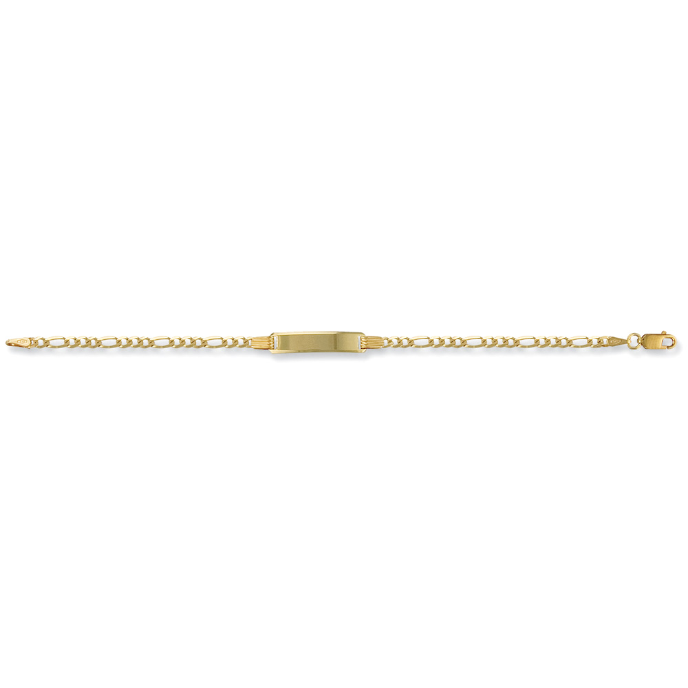 Bracelet ID Figaro Ladies Classic Style - Jewellery World Online