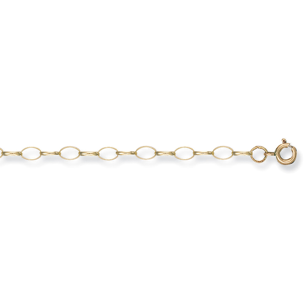 9ct Yellow Gold 4mm Belcher Chain - Jewellery World Online