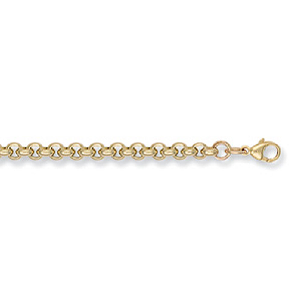 9ct Yellow Gold 5mm Thick Belcher Chain - Jewellery World Online