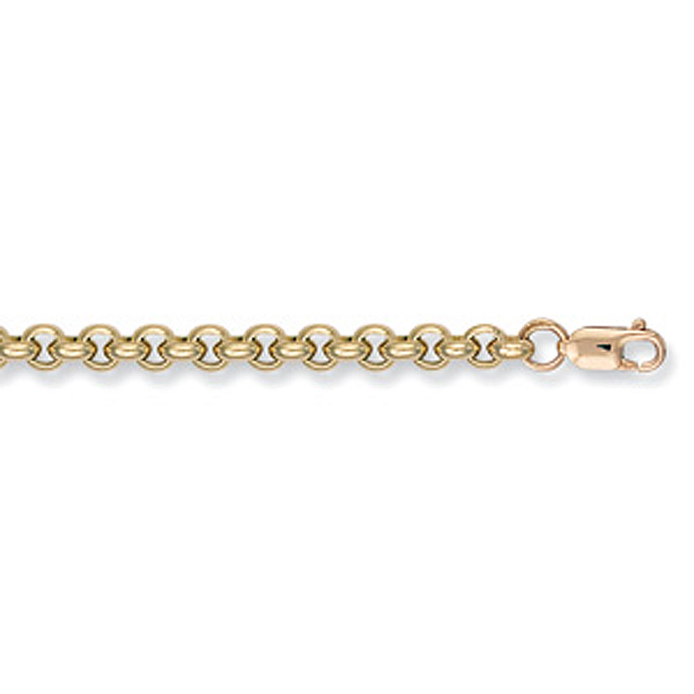 9ct Yellow Gold 6mm Thick Belcher Chain - Jewellery World Online