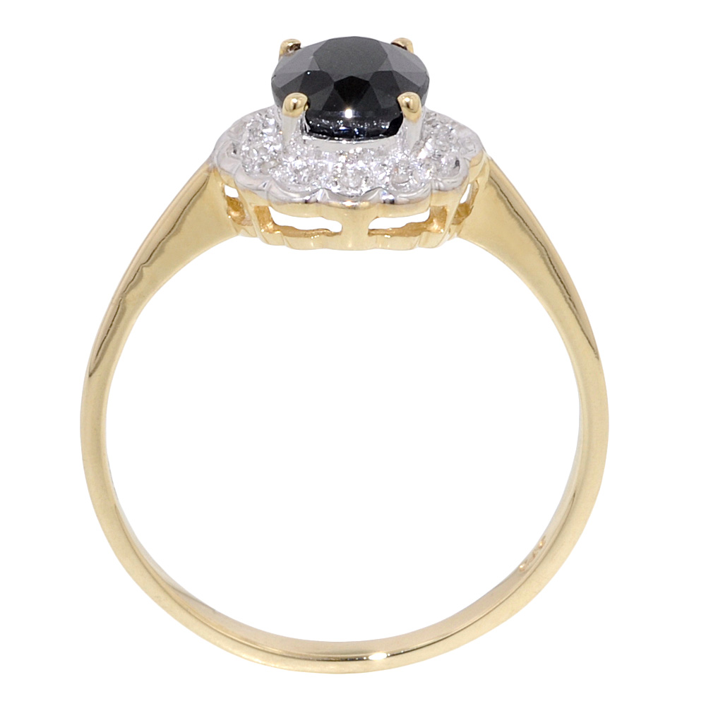 Diamond Rosette Sapphire Ring - Jewellery World Online