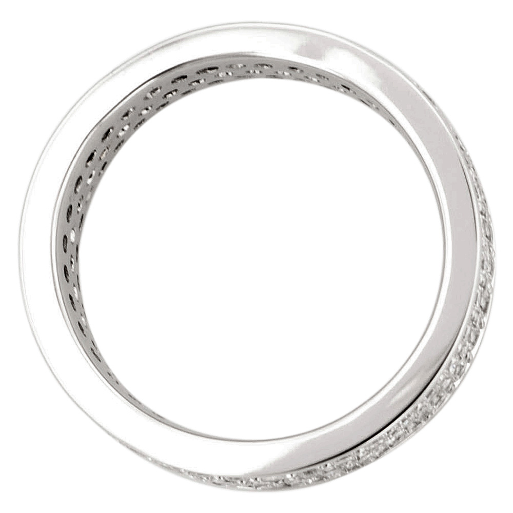 18ct White Gold 2.4 Carat Diamond Full Eternity Ring - Jewellery World Online
